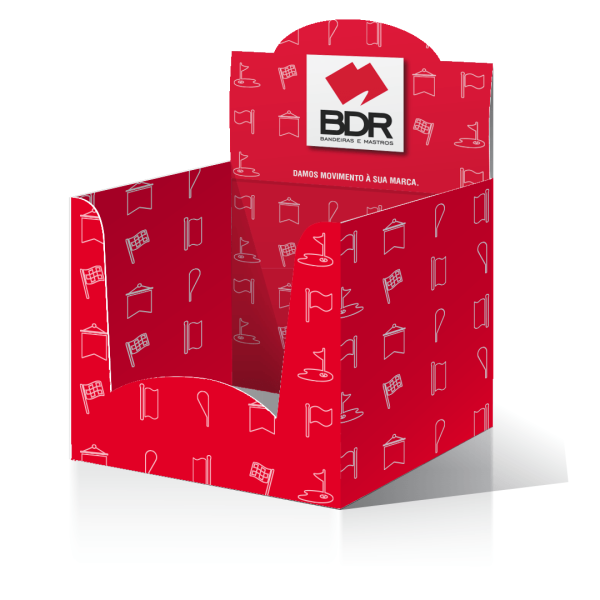 bdr bandeiras e mastros mini expositores ponto venda comunicação marketing