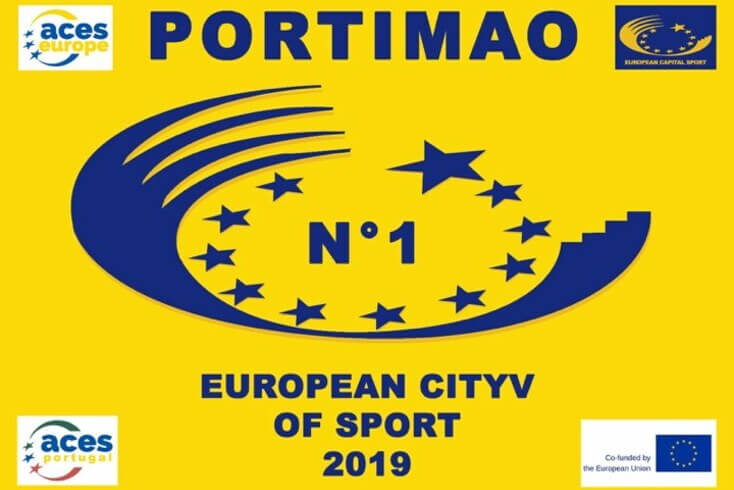 bdr bandeiras mastros portimão melhor cidade europeia do desporto 2019