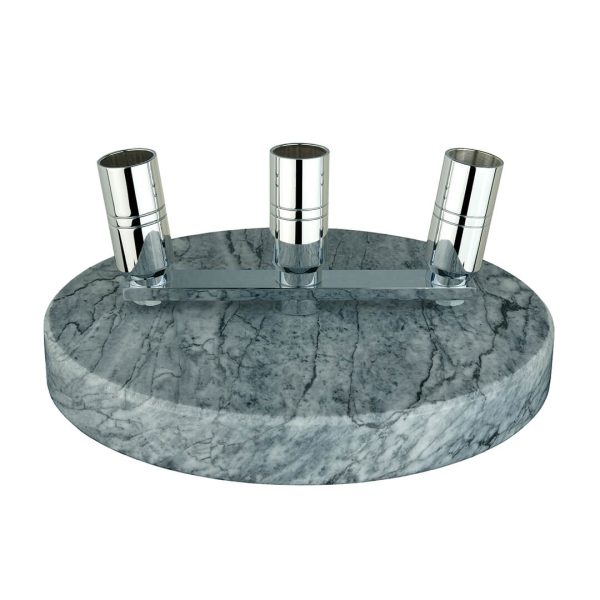 bdr bandeiras e mastros base mármore 3 copos mastros interior